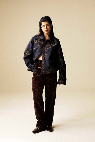 MULTICOLOURED HAND CRAFTED BEAD TROUSERS (Women)